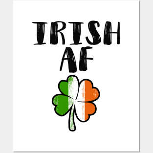 Irish AF Funny St Patrick Posters and Art